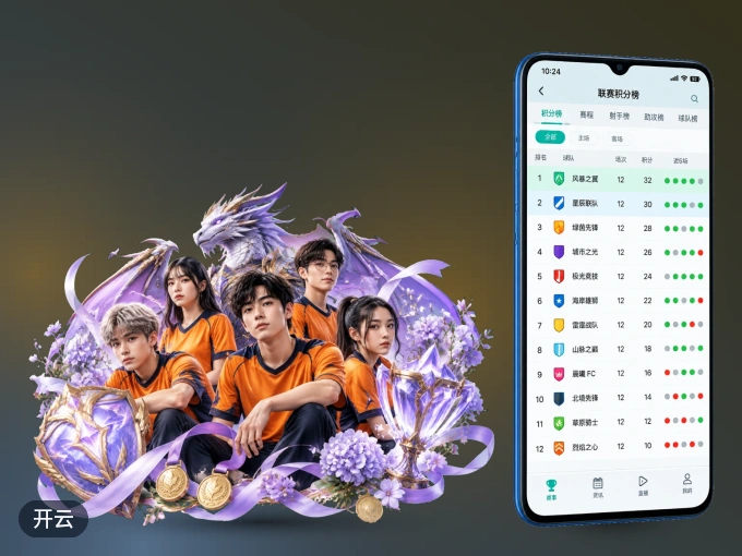 随时随地掌上观赛，尽在开云 APP